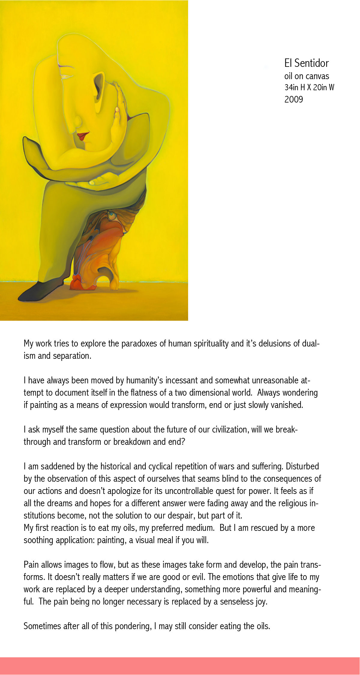 sentir yellow sitting 